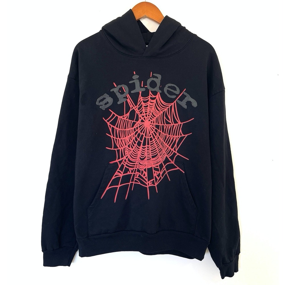 Spider Worldwide Spider Hoodie Size L Black Streetwear Edge Premium Comfort